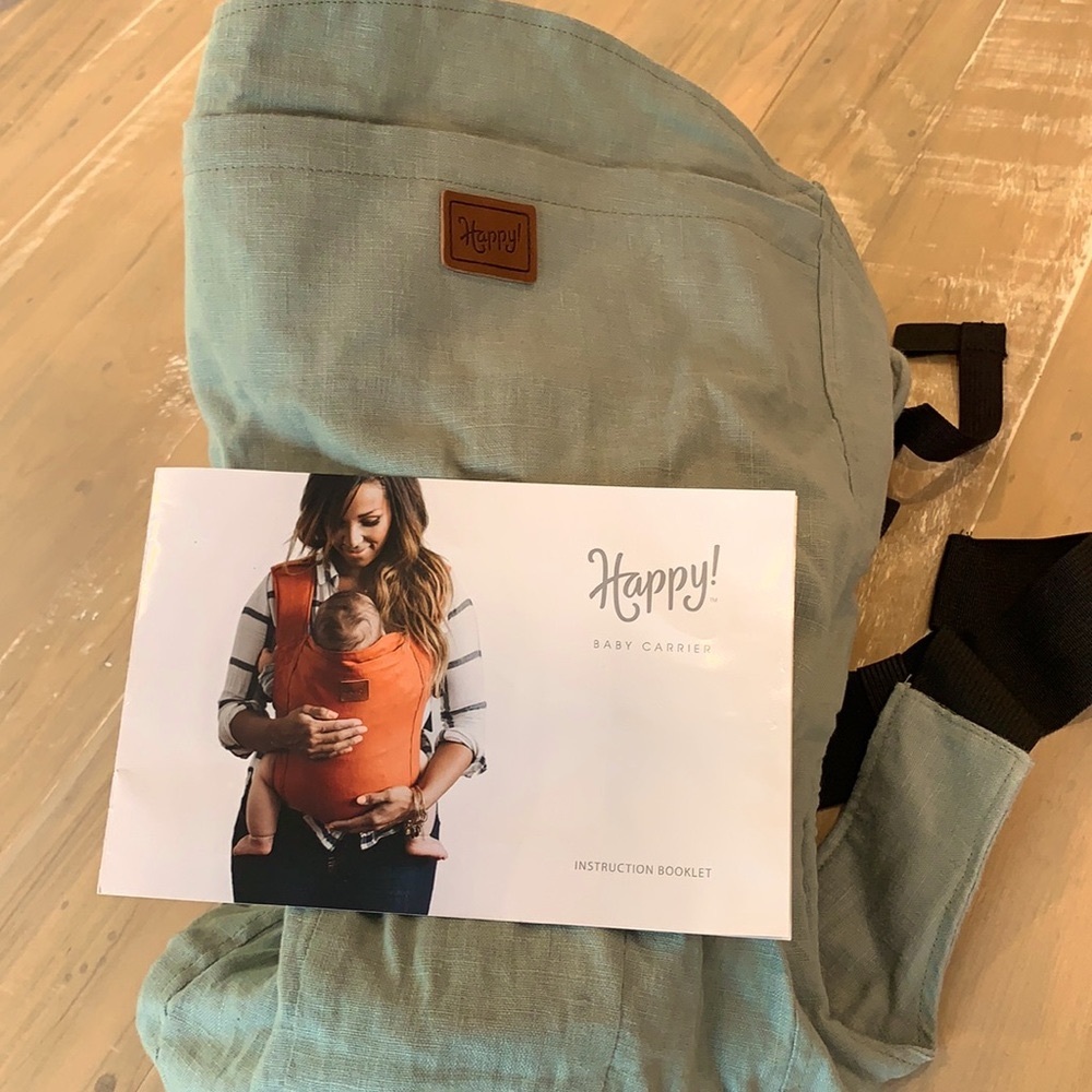 ✨HAPPY! Baby Carrier✨ 👶🏻 Sea Foam Green BASICALLY NEW with instruction booklet